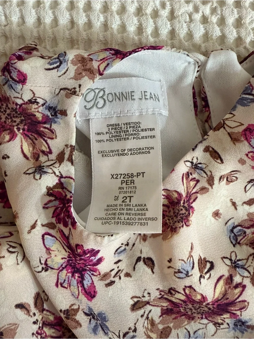 Bonnie Jean Toddler Dress